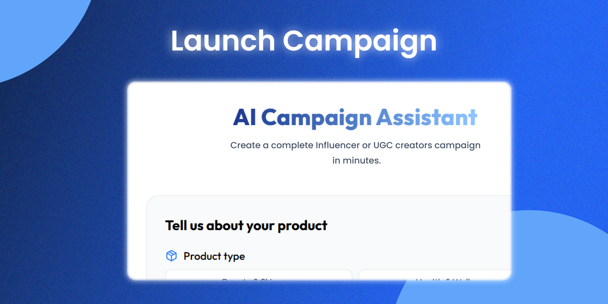 Launch a Campaign